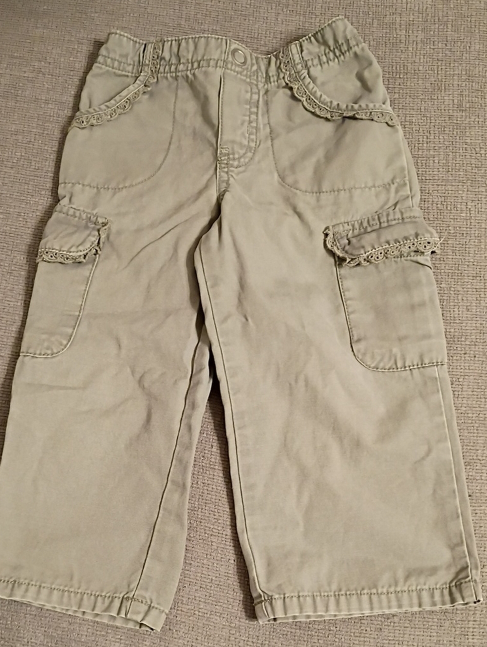Cherokee 2T Lace Trimmed Cargo Pants